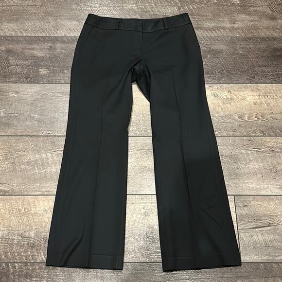 Ann Taylor Women's Lindsay Trousers Black Size 10 - Picture 2 of 8